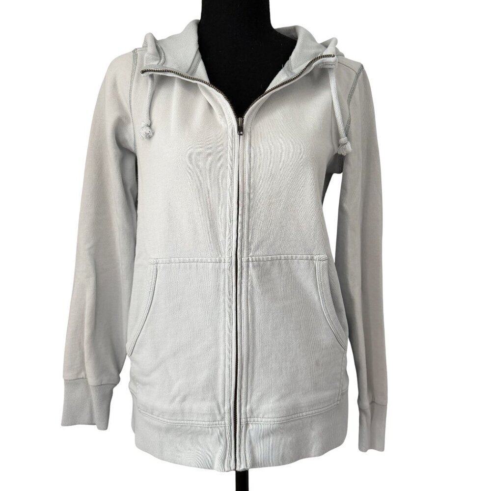 MADEWELL Full Zip Hoodie Sweatshirt Jacket Light Blue Small - Picture 2 of 14